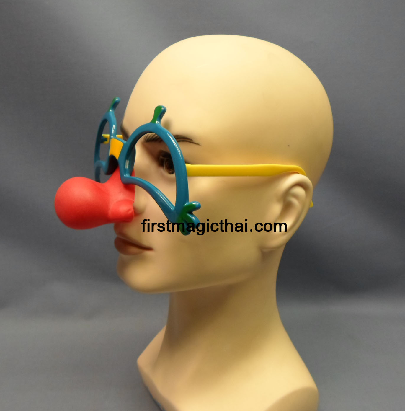 แว่นตา ตลก+จมูกแดง