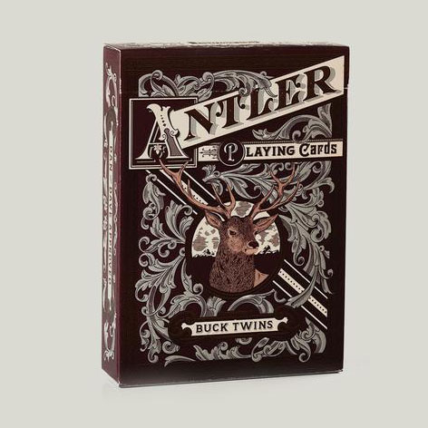 Maroon Antler Playing Cards