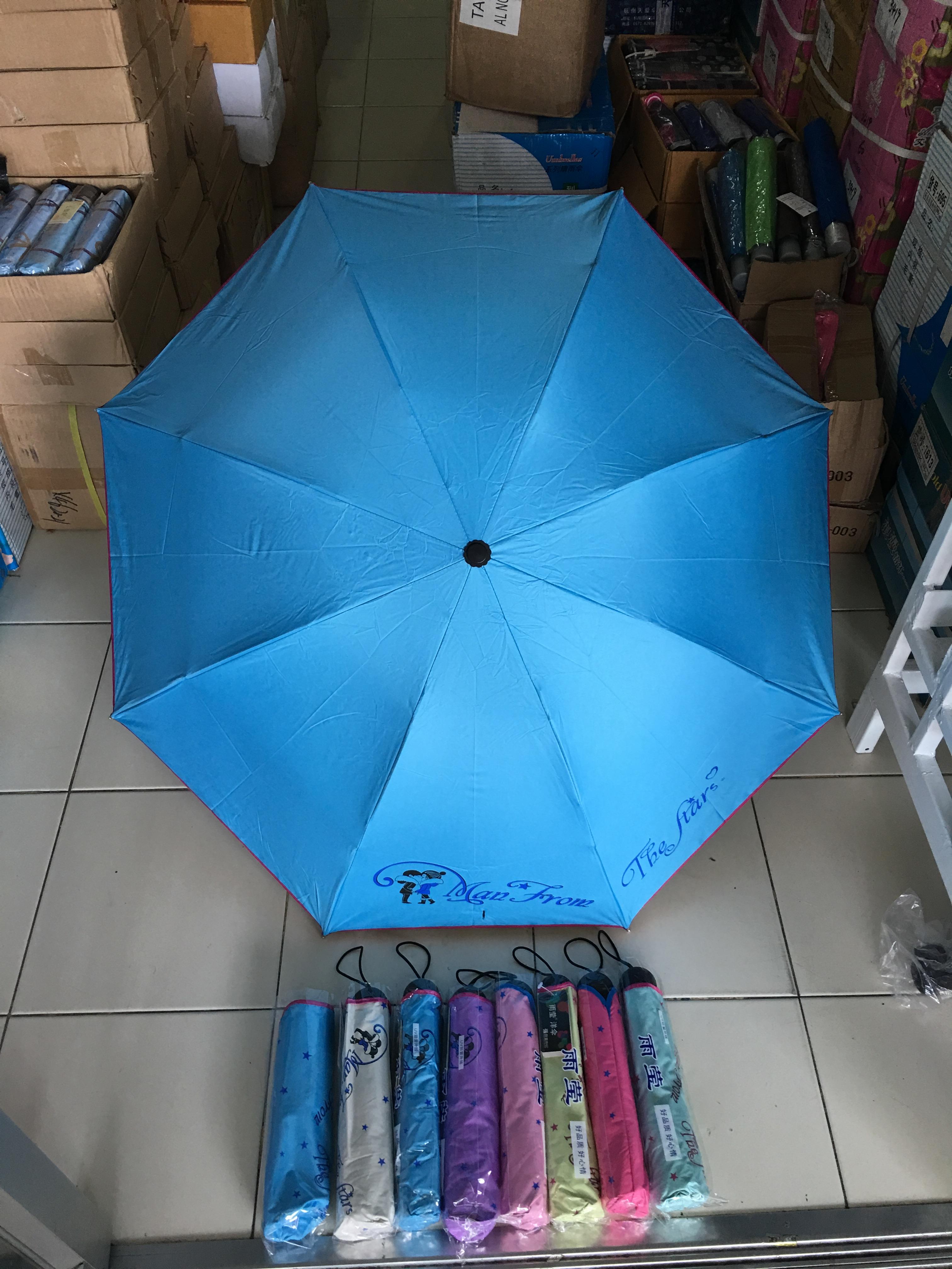 ร่มโค้งแฟชั่นยูวีสีดำรหัส695