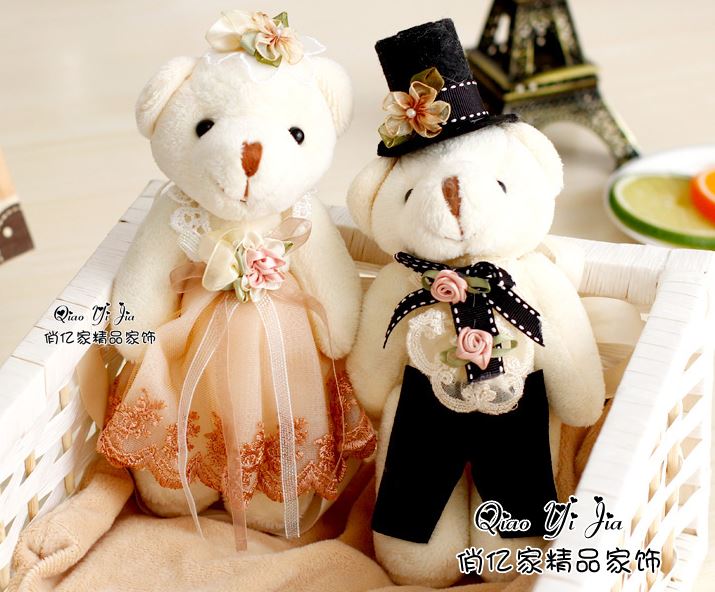 สายรวมผ้าม่าน ตุ๊กตาหมีบ่าวสาว