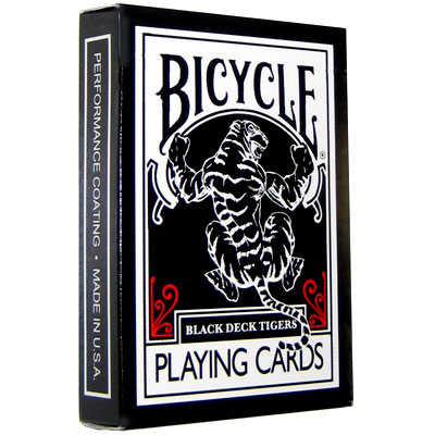Bicycle Black Tigers Red Pips (New)