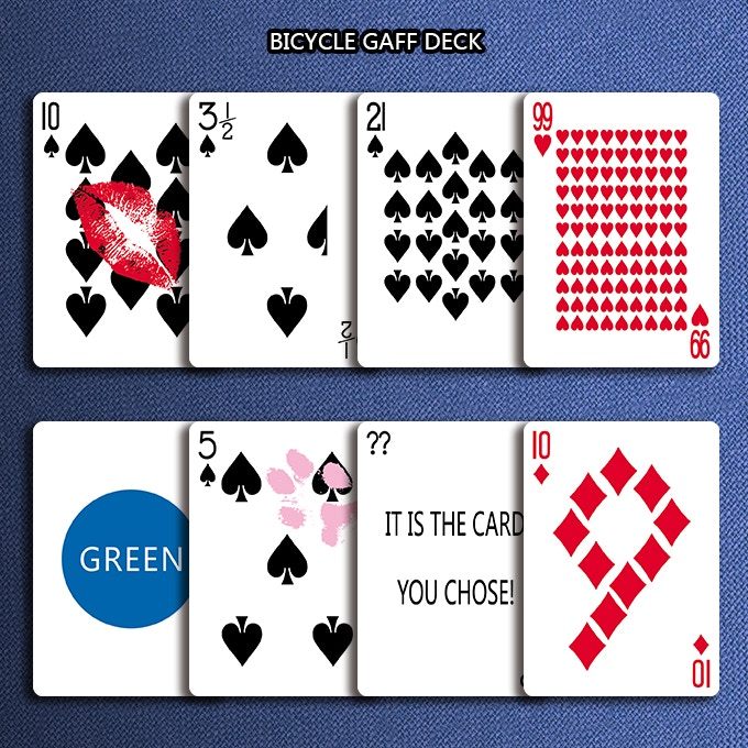 Bicycle Gaff Rider Back Playing Cards (Red)
