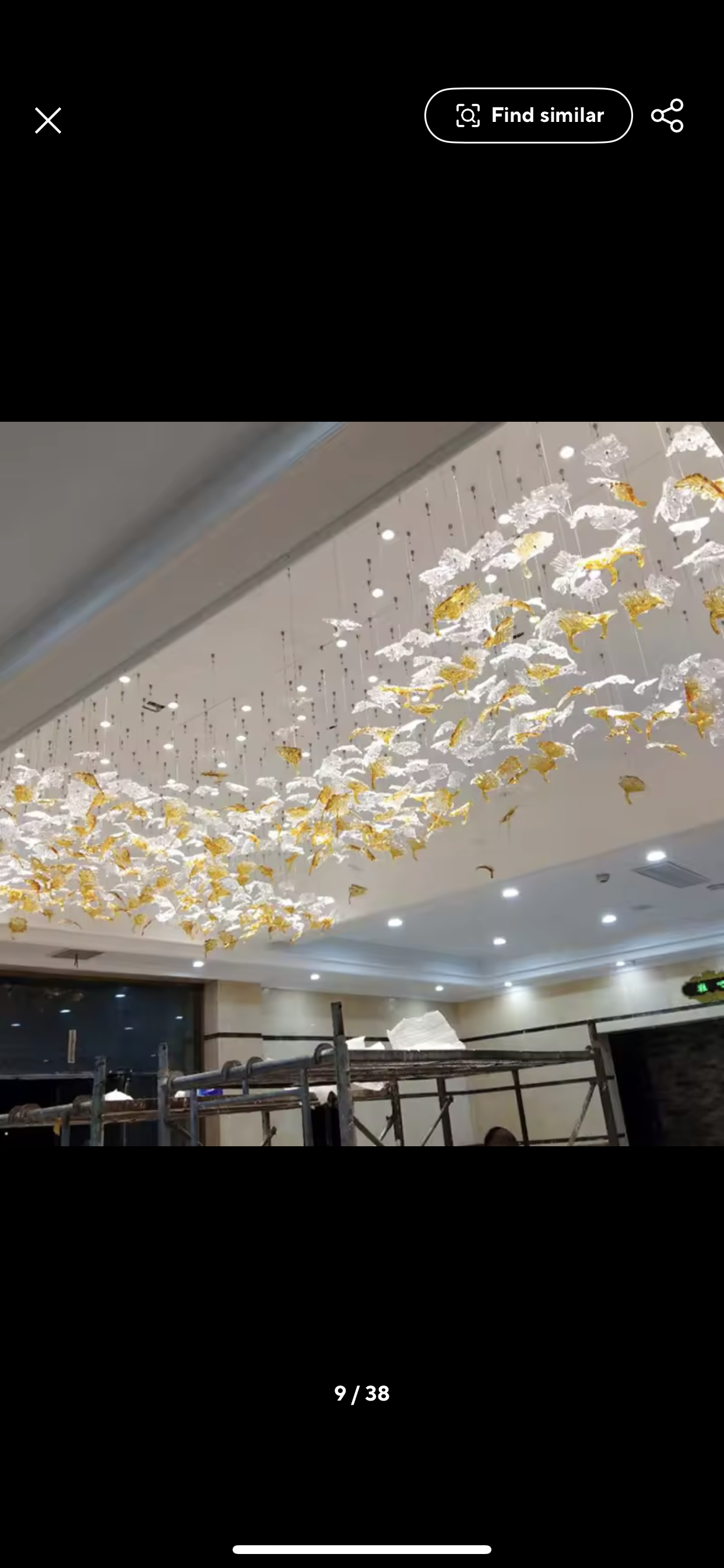 Maple Leaves crystal glass สำหรับ ไฟระย้า โคมไฟ โคมแขวน ไฟเพดาน โคมระย้า ไฟแขวน ไฟกิ่ง ไฟช่อ โคมไฟแขวน