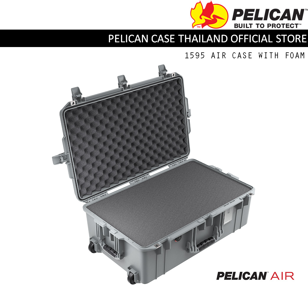 Pelican 1595 Air Case with Foam - Silver