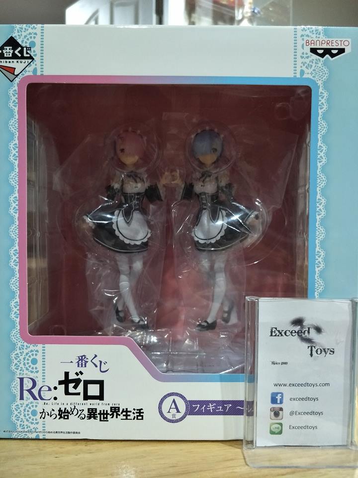 Ichiban Kuji Re:Zero Peize A Ram & Rem