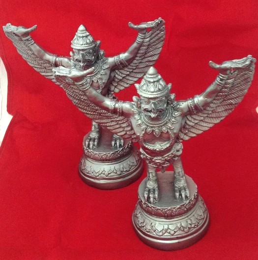 ครุฑ ทองเหลือง สีเงิน 5นิ้ว