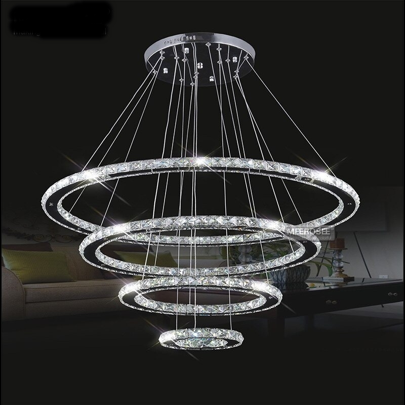 โคมระย้า ไฟเพดาน Crystal Diamond Rings Chandelier ไฟคริสตัล ไฟระย้า ไฟแขวน โคมแขวน ไฟเพดาน ไฟช่อ ไฟกิ่ง สวยหรู ทันสมัย ทนทาน ประหยัดไฟ