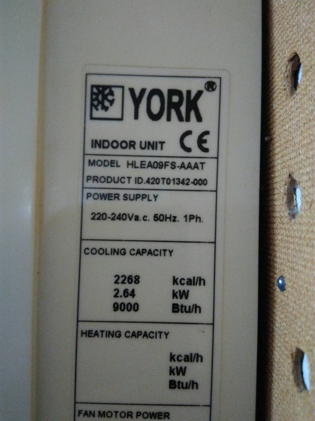 มอเตอร์คอยล์เย็น HLEA09FS-AAAT