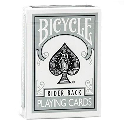 Bicycle Rider Back Playing Cards (Silver)
