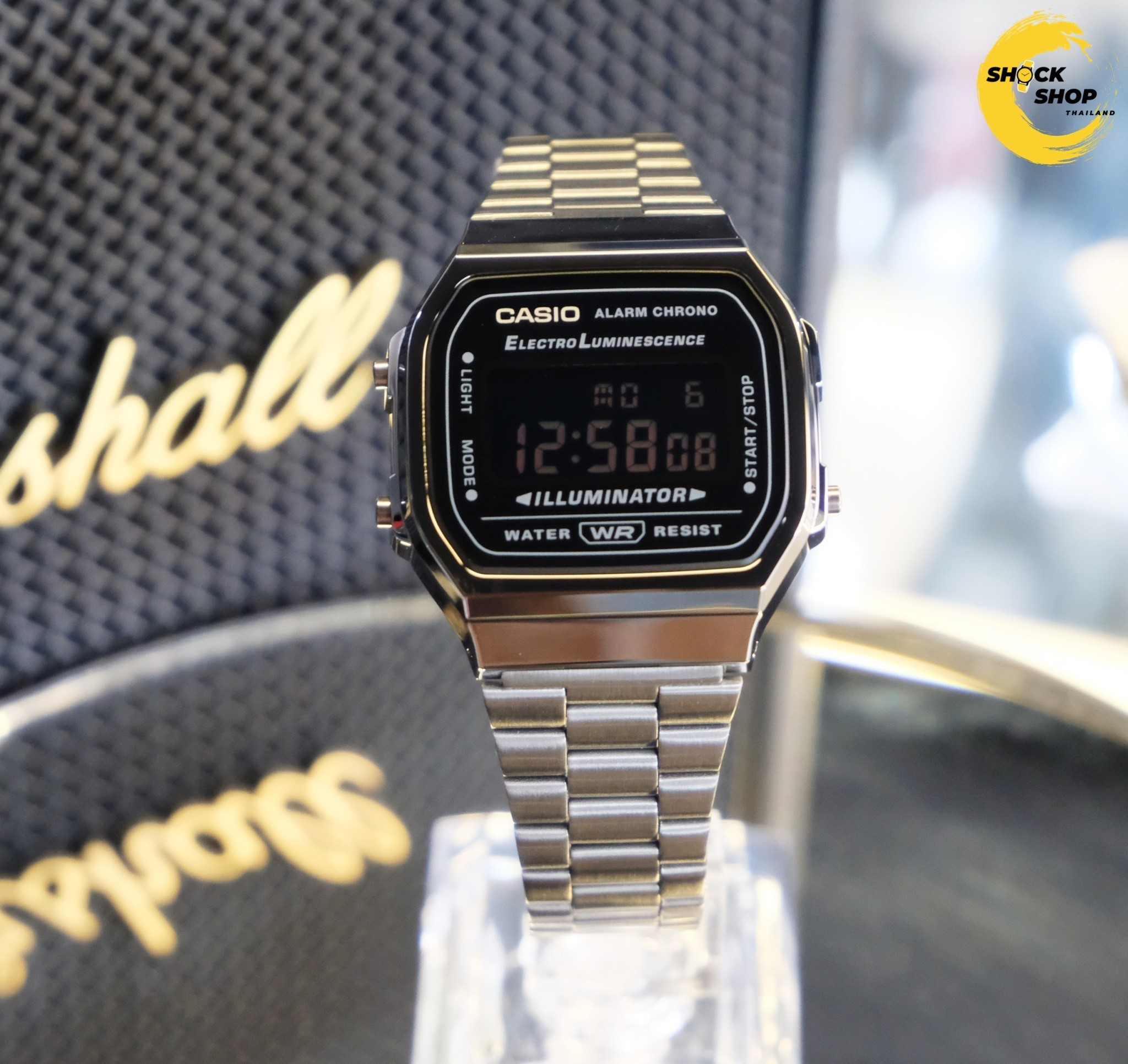 นาฬิกาข้อมือ Casio รุ่น A168WGG-1B คาสิโอ
