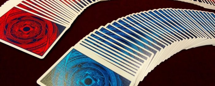 Red COSMOS Playing Cards by Horret Wu