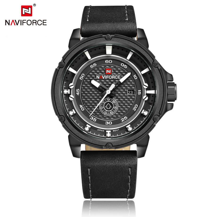 นาฬิกา Naviforce รุ่น NF9083 Black นาฬิกาข้อมือสุภาพบุรุษ สีดำ ของแท้ รับประกันศูนย์ 1 ปี ส่งพร้อมกล่อง และใบรับประกันศูนย์ ราคาถูกที่สุด
