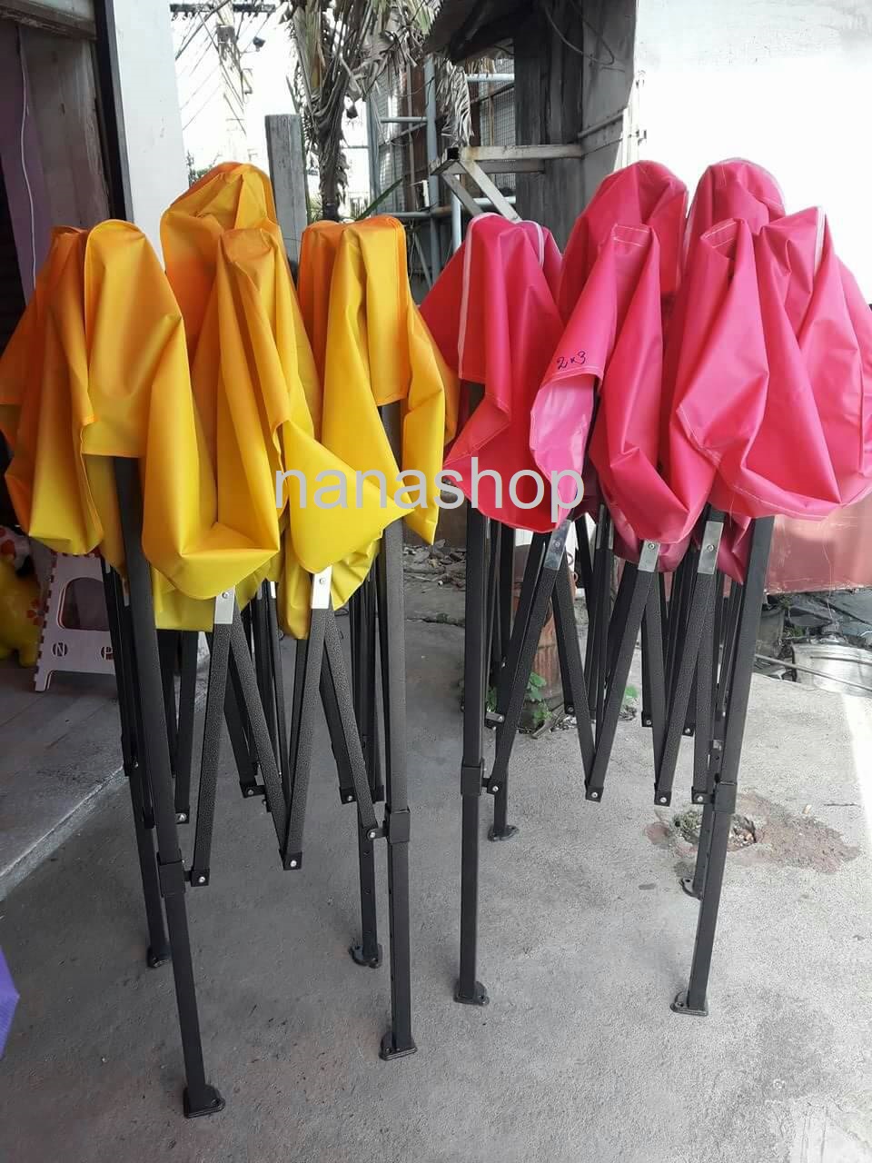 เต็นท์พับได้ ผ้าโพลีเอสเตอร์ 420D ขนาด 3x3 เมตร