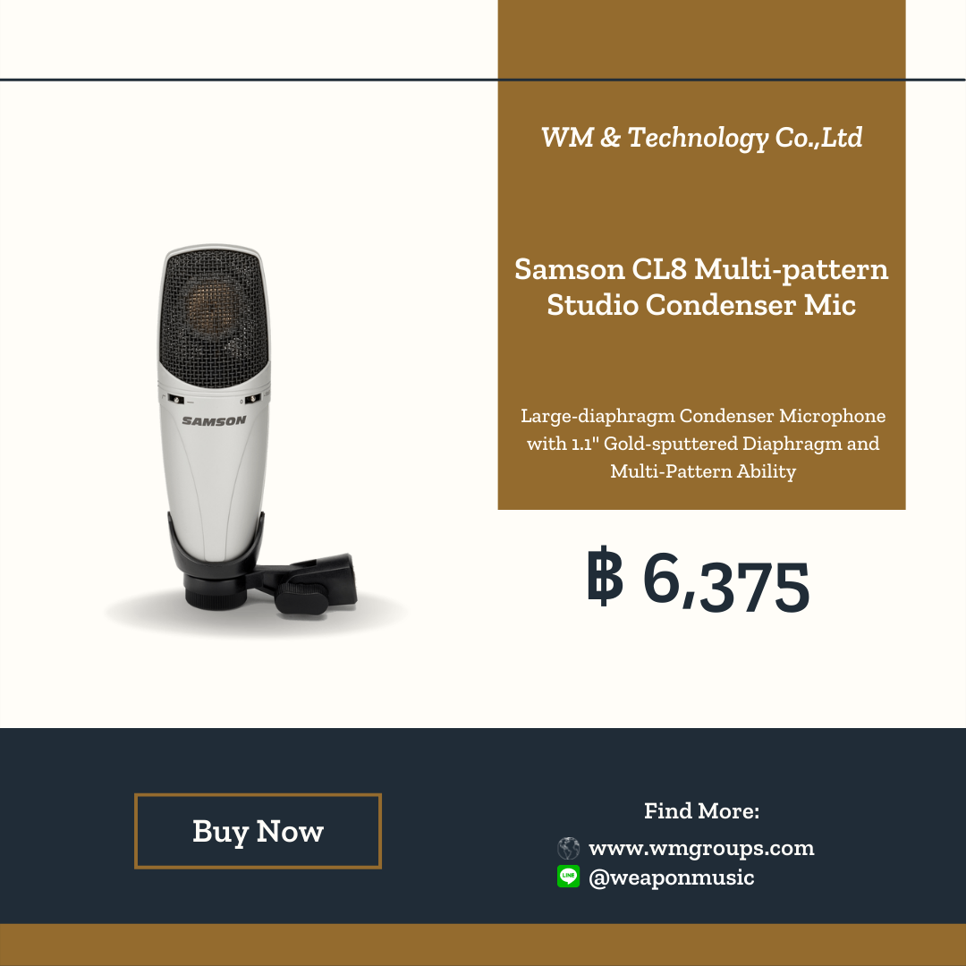 Samson CL8 Multi-pattern Studio Condenser Mic