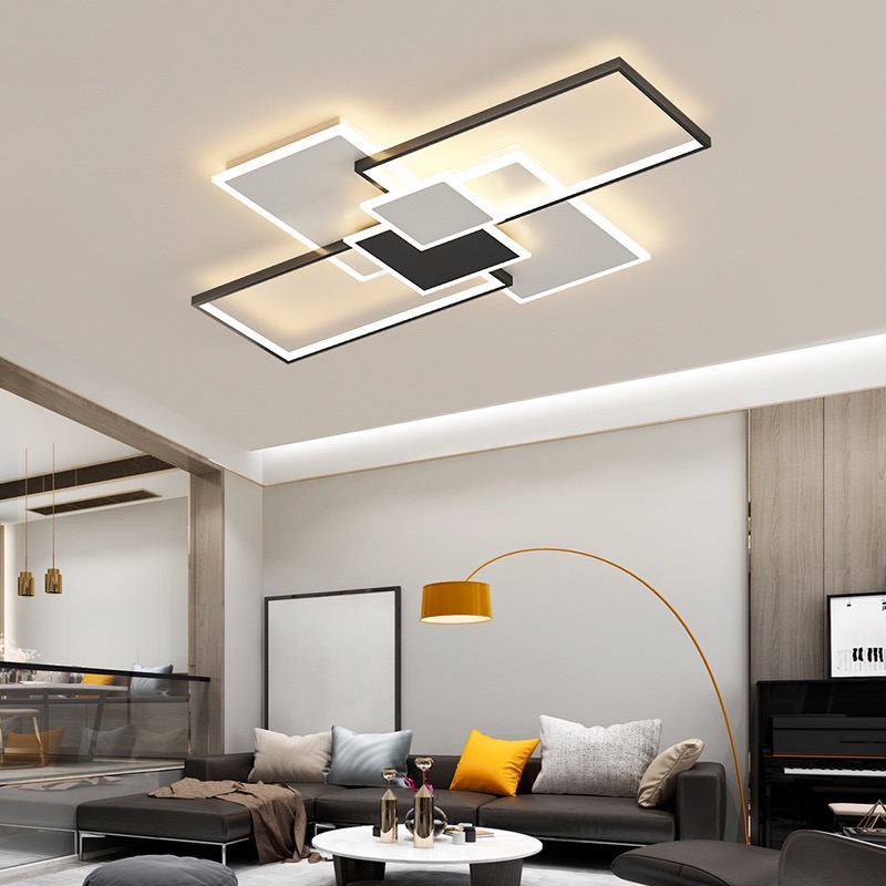 โคมไฟแขวน ไฟเพดาน square shape LED โคมเพดาน โคมไฟเพดาน ไฟระย้า ไฟช่อ ไฟกิ่ง สวยทันสมัย ไฟตกแต่ง หรูหรา ทนทาน ประหยัดไฟ