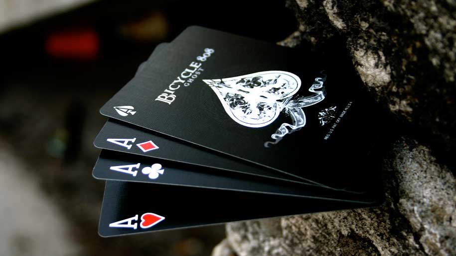 Bicycle Black Ghost 2nd Glide Finish 500 Edition Playing Cards