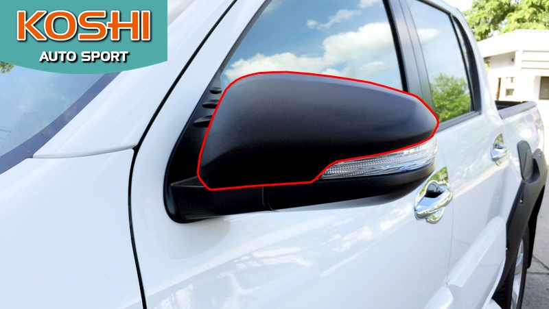 ครอบกระจกมองข้าง สีดำ Toyota Revo ยี่ห้อ AOS