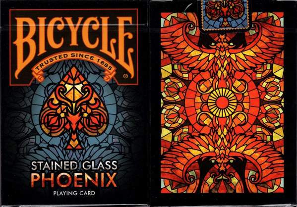 Bicycle Stained Glass Phoenix Playing Cards