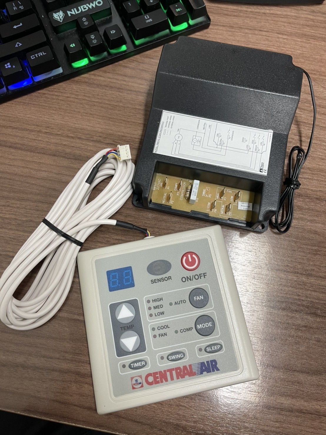 ชุดคอนโทรล รีโมทดิจิตอล แป้นรีโมทพร้อมสาย CFH-ES16-20