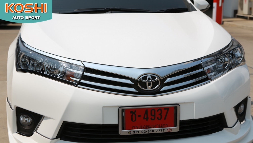 คิ้วไฟหน้าชุบโครเมี่ยม Toyota Altis 2014 ยี่ห้อ AOS