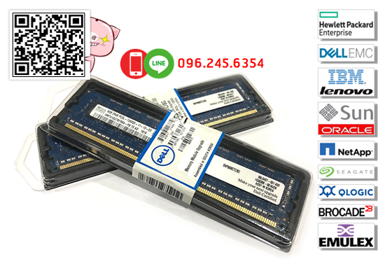 Dell, 99L0382-001,SNPKTXN3C,8G,M391B1G73AH0YH9-01, Dell 8GB 2R x8 PC3L-10600E, DDR3-1333 ECC UDIMM, for Dell T110 II