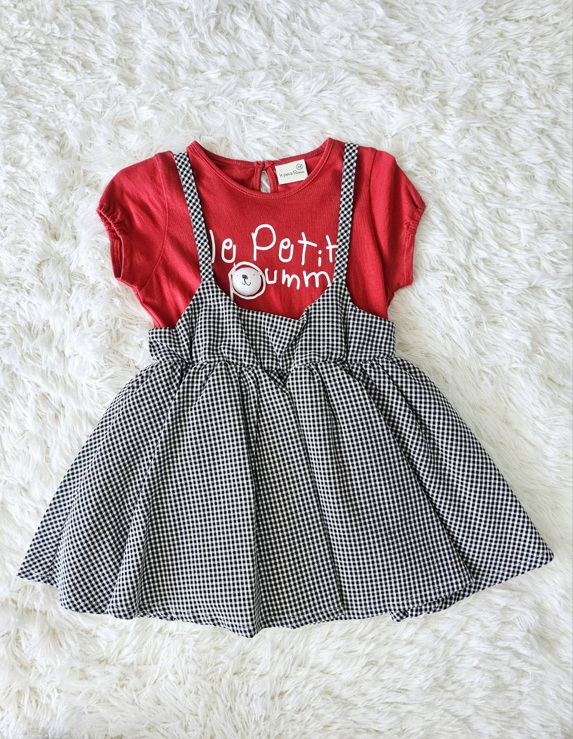 Dress หมีปัม ไซส์ 3y Le Petit Pumm by ChaLom มือสอง เหมือนใหม่ ไม่มีตำหนิ