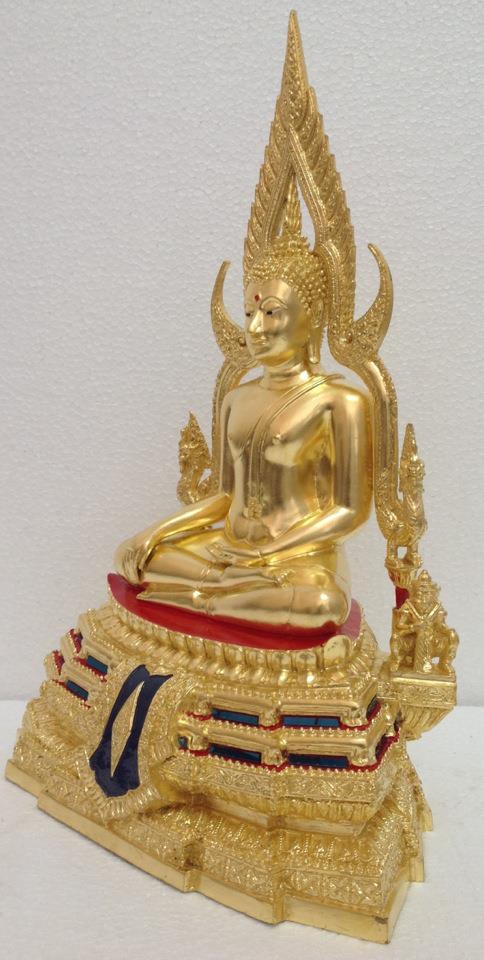 พระพุทธชินราช ปิดทองแท้ หน้าตัก 7นิ้ว ฐานสูง