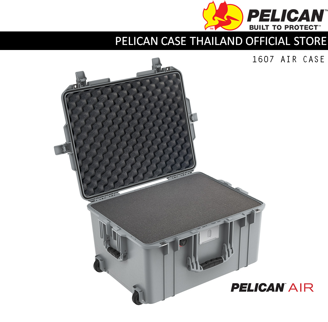 Pelican 1607 Air with Foam - Silver