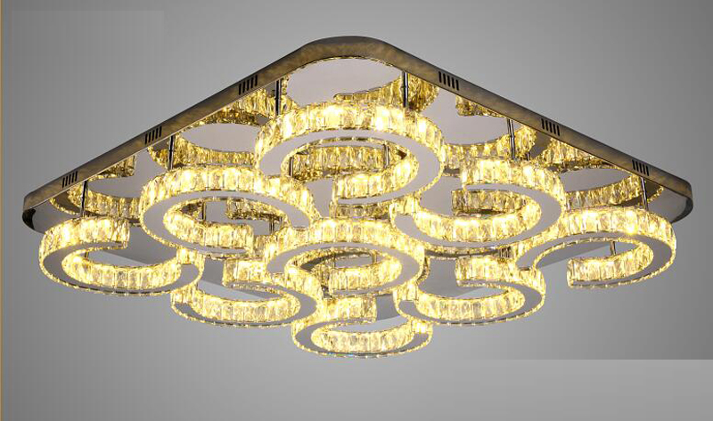 chandelier โคมระย้า ไฟเพดาน ไฟระย้า ไฟช่อ ไฟกิ่ง ไฟคริสตัล ดีไซน์รูปตัวอักษร C สำหรับตกแต่งห้อง มี 4แบบ