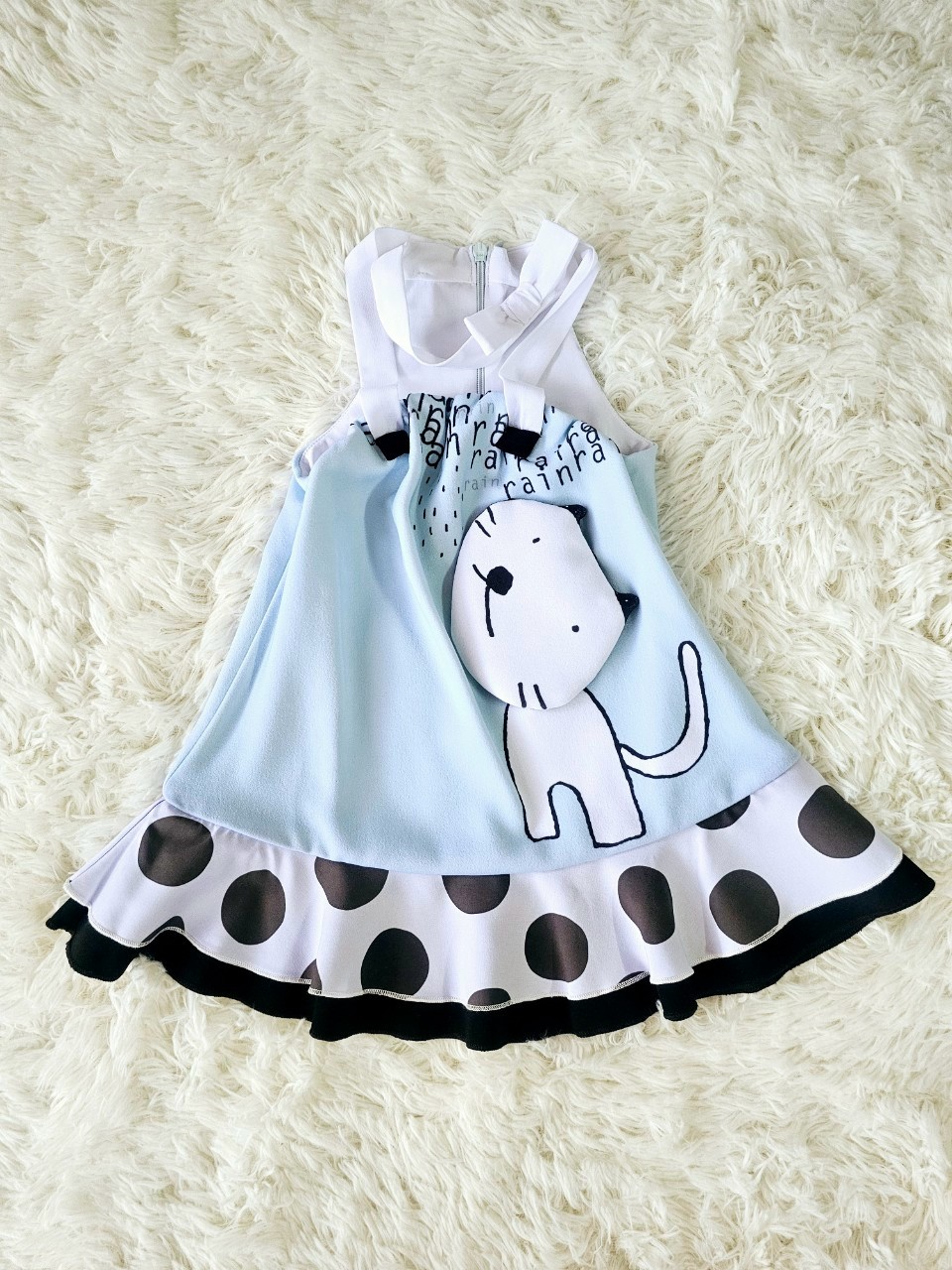 เดรส miow miow 𝐏𝐀𝐍𝐆 𝐍𝐎 𝐍𝐄𝐊𝐎 ไซส์ 24m Le Petit Pumm by ChaLom มือสอง เหมือนใหม่ ไม่มีตำหนิ