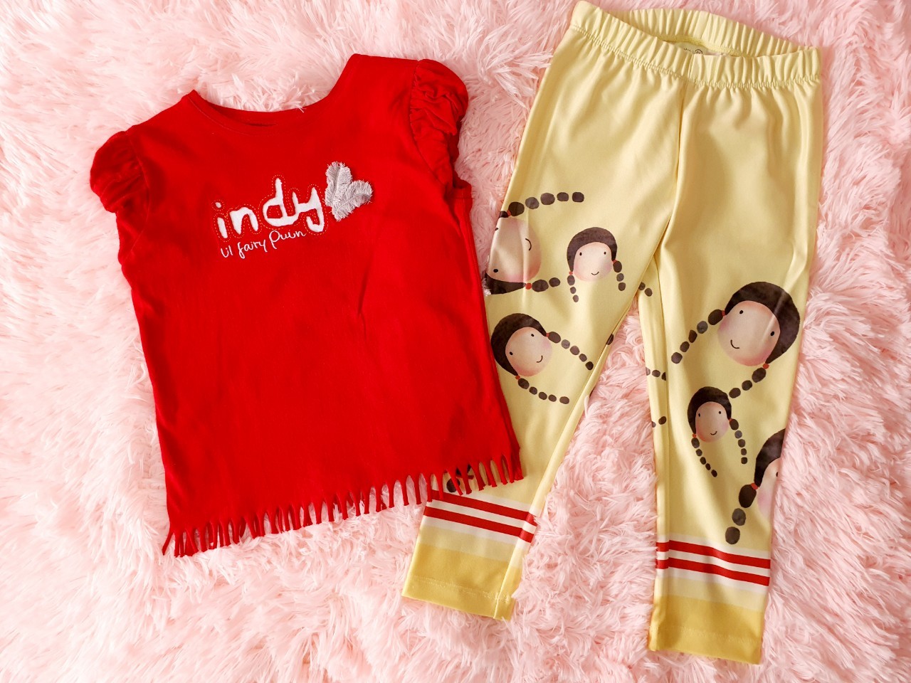 เสื้อ+เลกกิ้ง Le Petit Pumm 3Y By Cha-lom มือสอง เหมือนใหม่