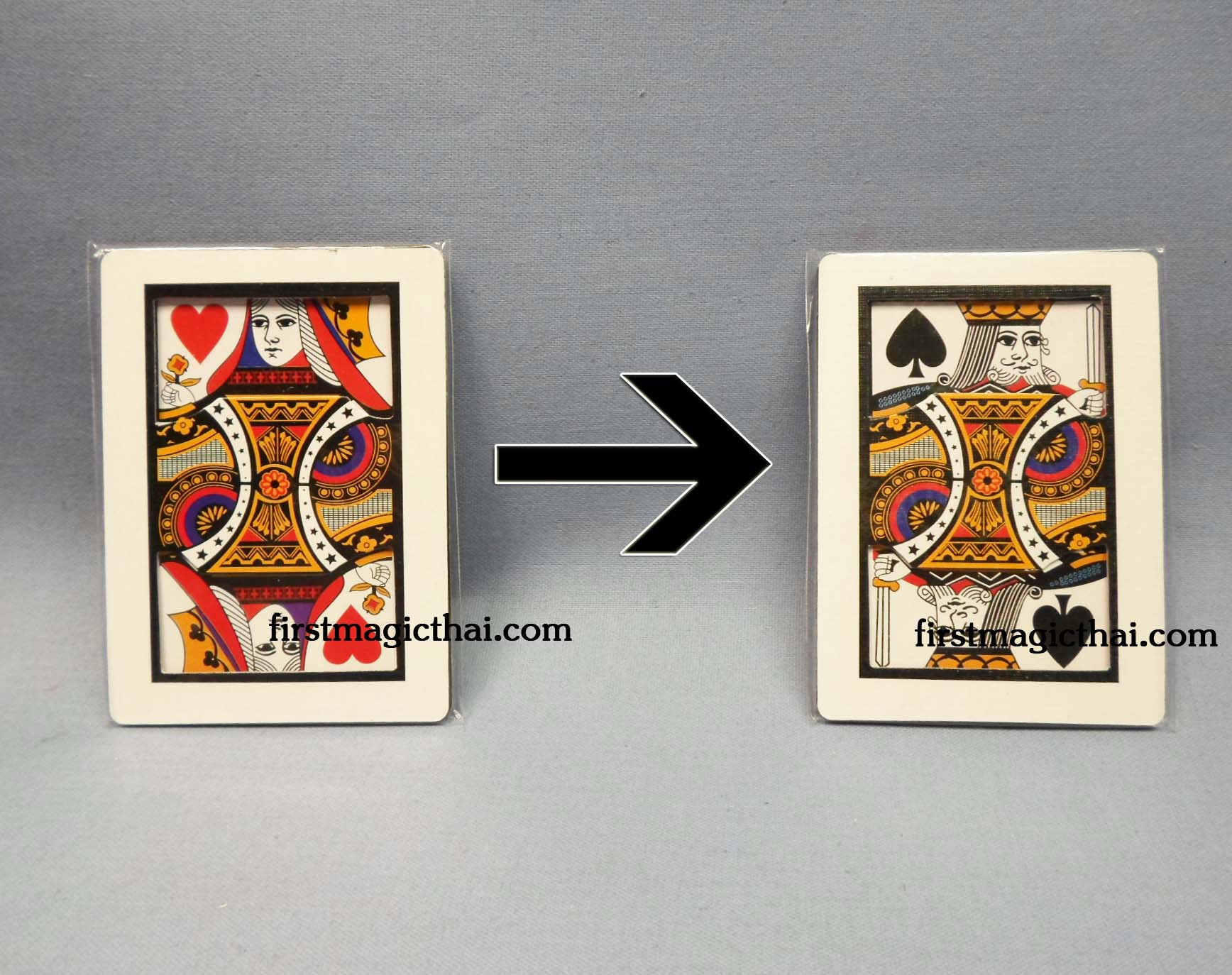 ไพ่เปลี่ยนหน้า แบบใบเดียว / Automatic Card