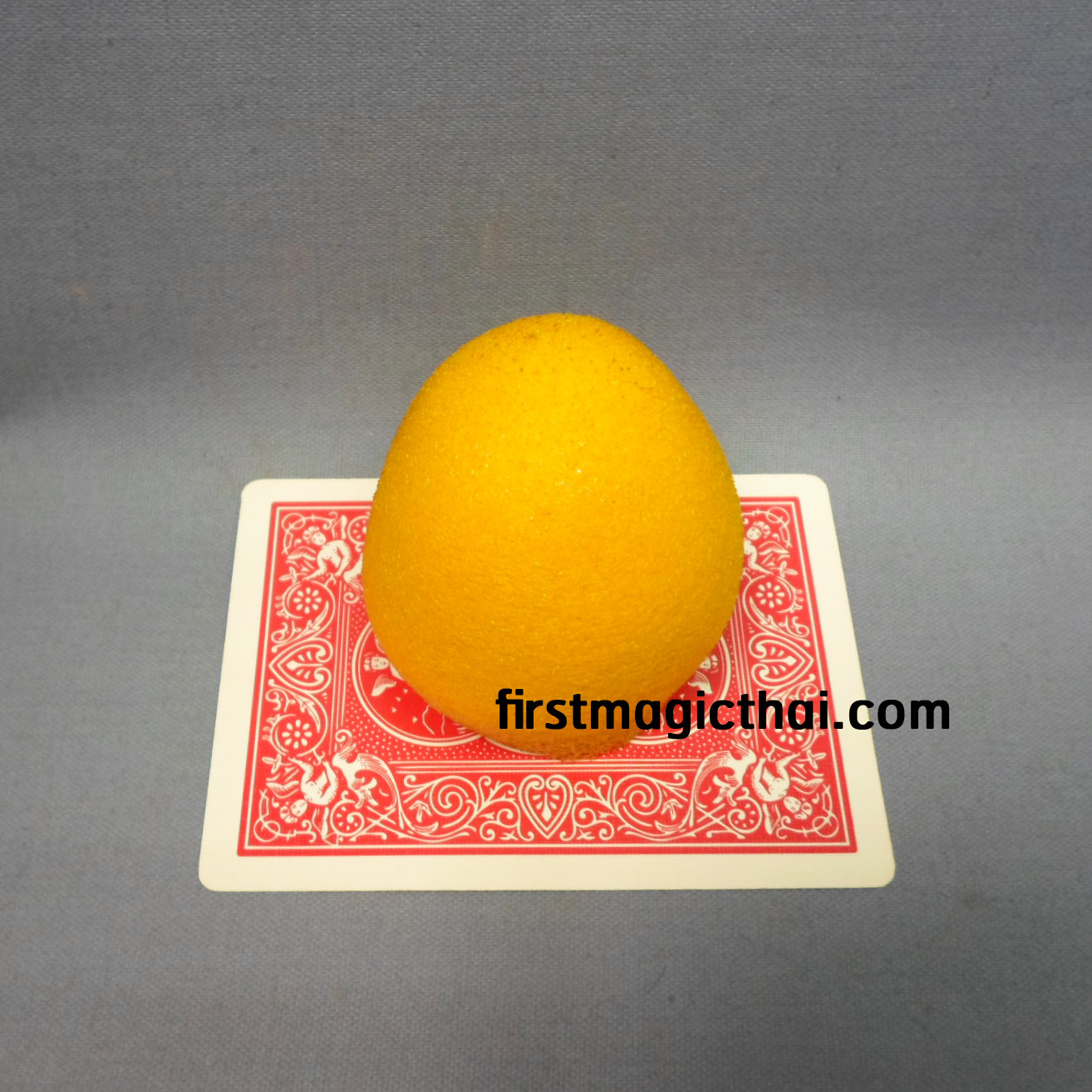 ฟองน้ำกลม สีเหลือง เล็กเป็นใหญ่ ขนาด 1.8=3.6 นิ้ว