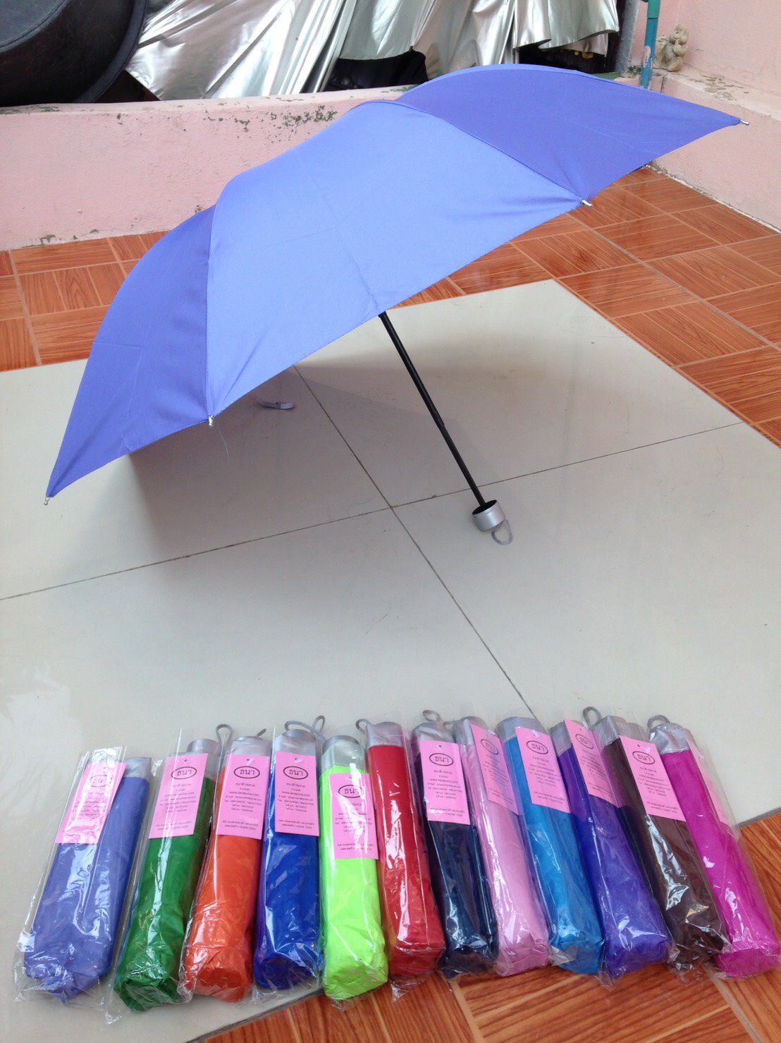 ร่มพับ3ตอนมียูวี8 ก้าน