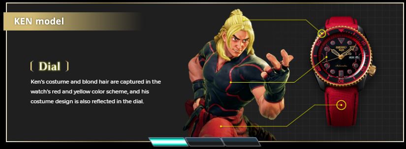 Street Fighter V Limited Edition - Ken Wristwatch
