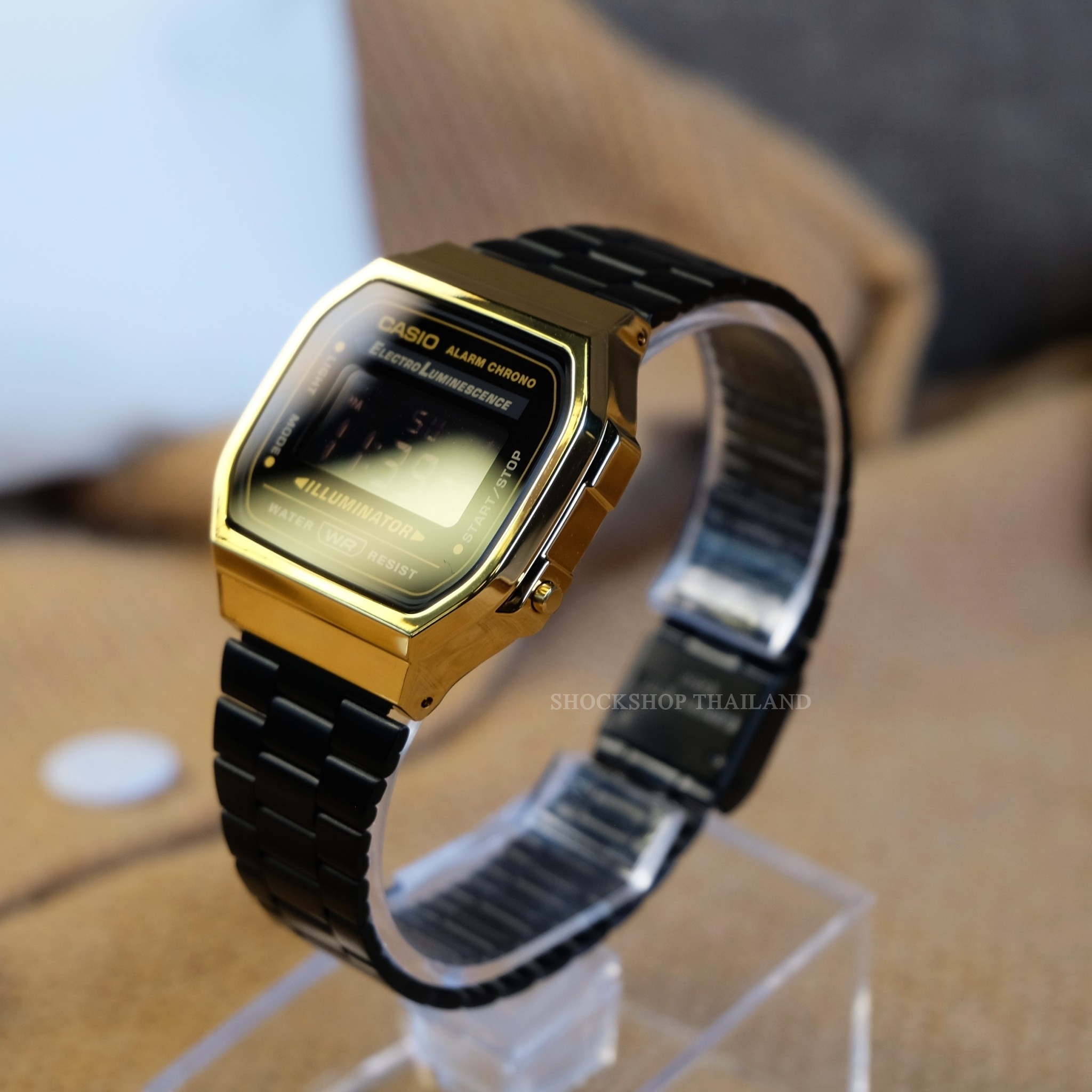 นาฬิกาผู้หญิง Casio รุ่น A168WEGB-1B คาสิโอ
