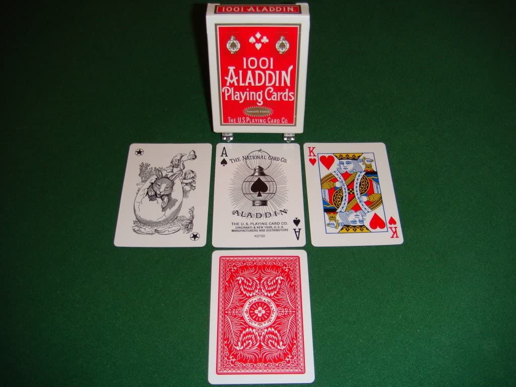 Aladdin 1001 Playing Cards สีแดง