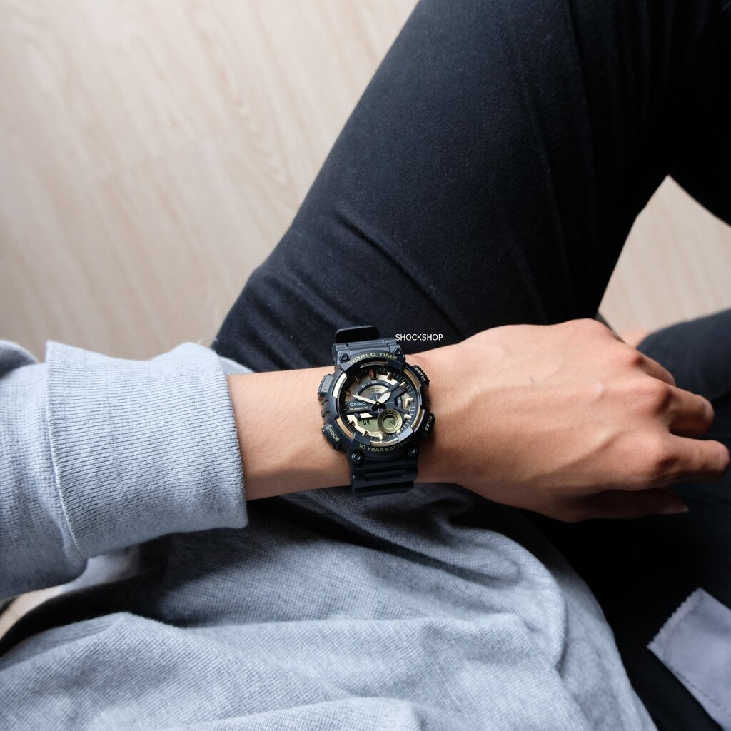 นาฬิกาผู้ชาย Casio รุ่น AEQ-110BW-9AV คาสิโอ