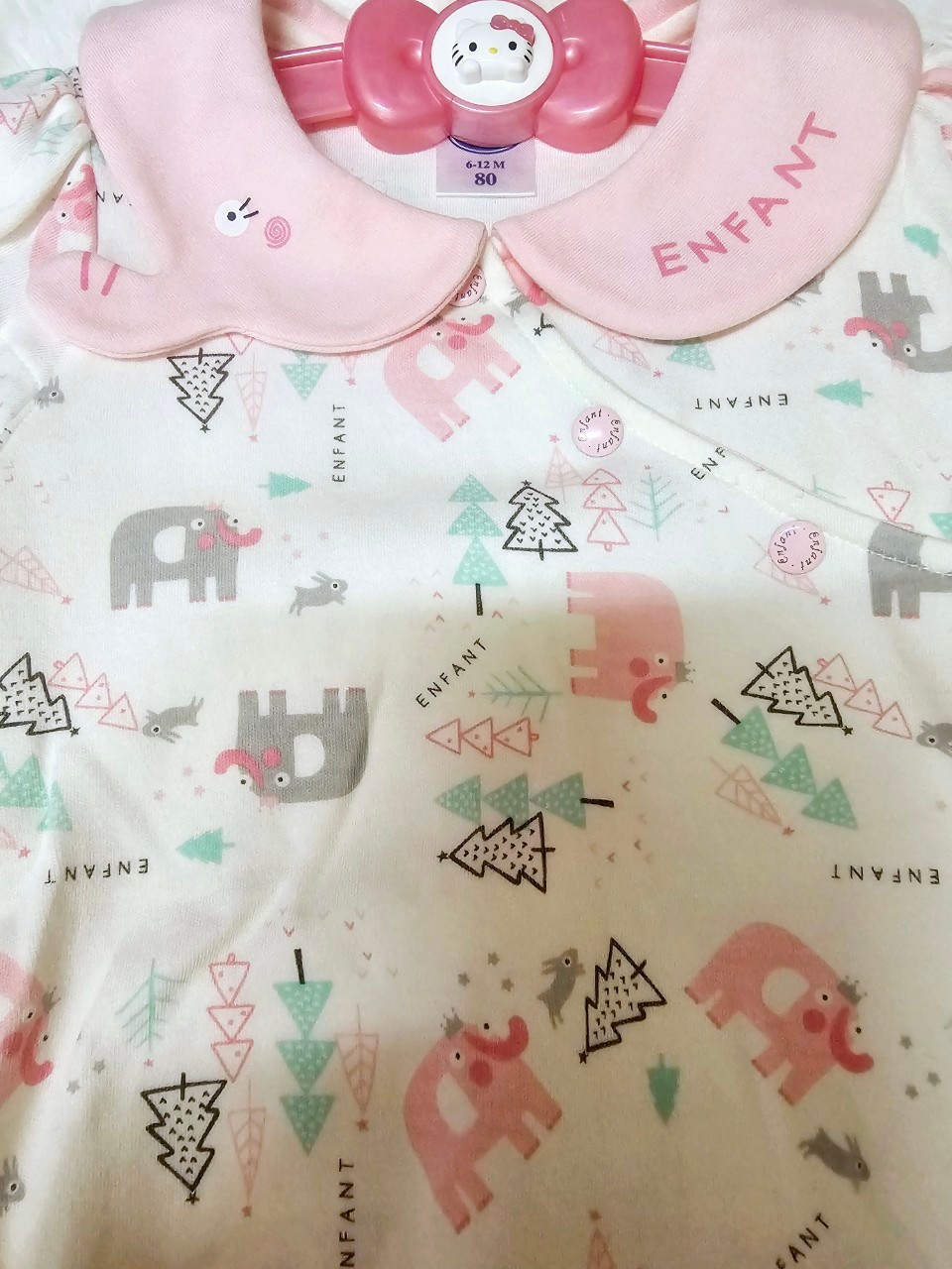 บอดี้สูท Enfant ไซส์ 80 (6-12 เดือน) มือสอง เหมือนใหม่ ไม่มีตำหนิ
