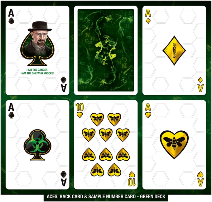 Breaking Bad Green Edition Playing Cards