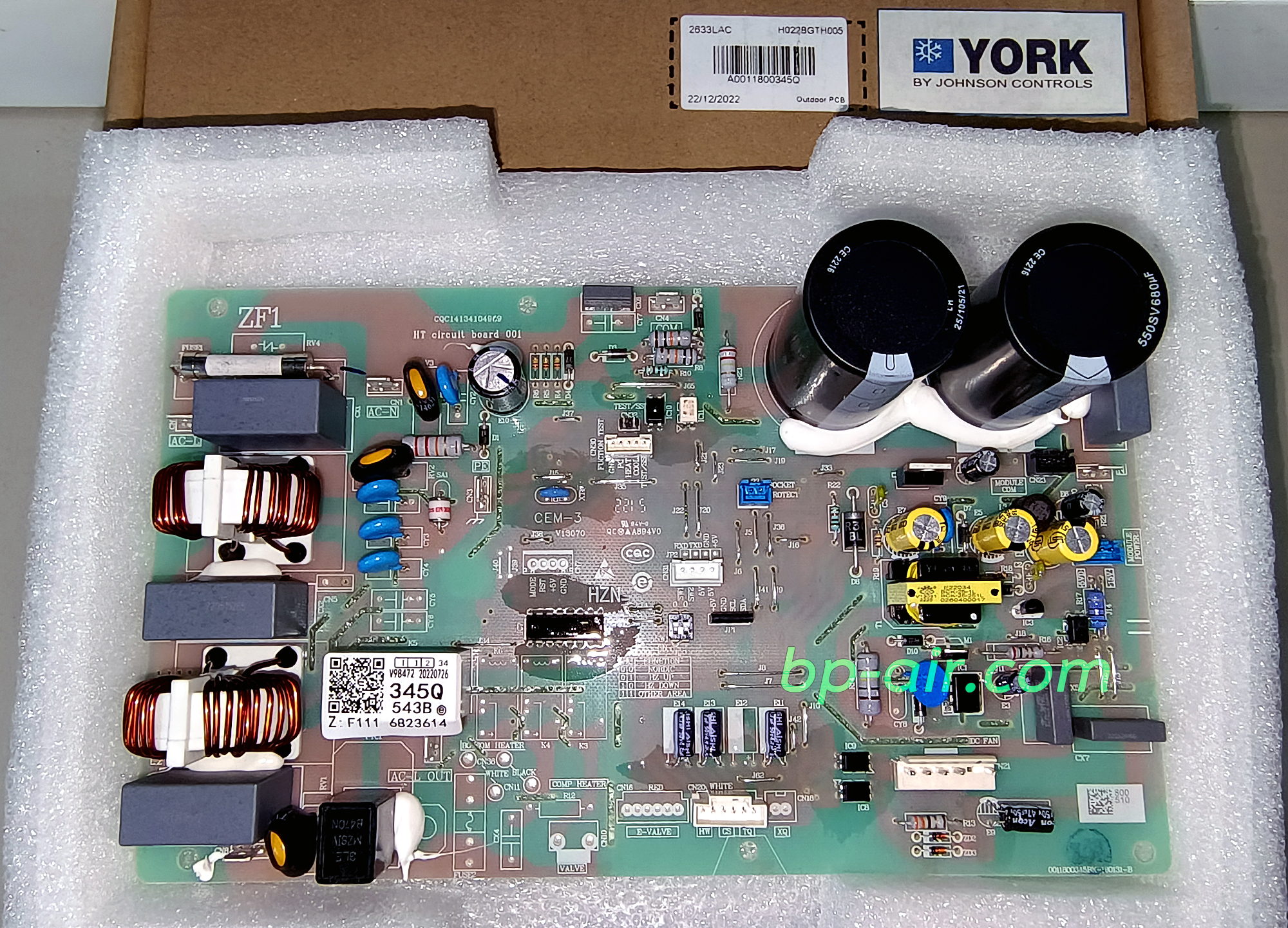 แผงบอร์ดคอยล์ร้อน YJHJYC018BAEFA