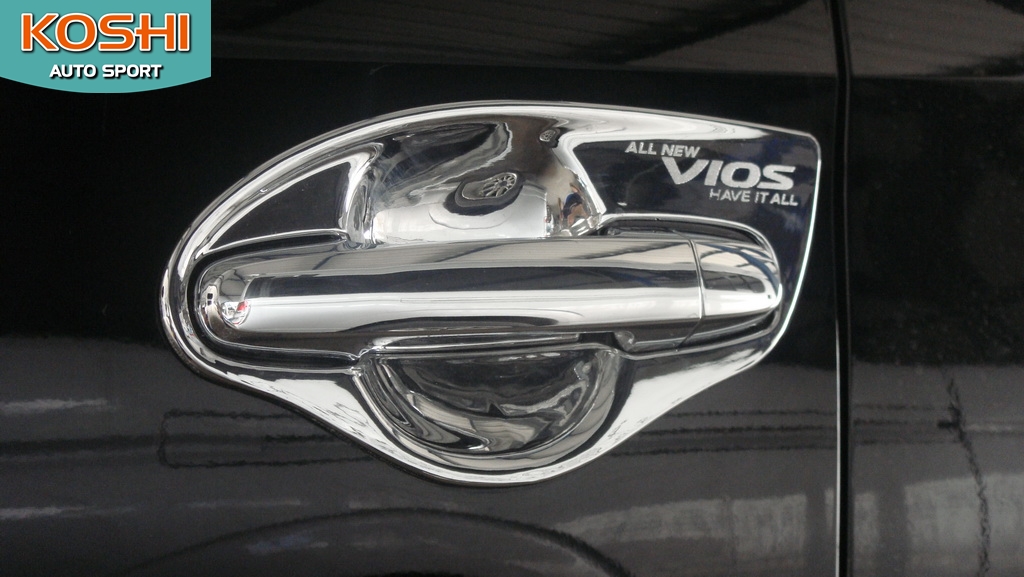 เบ้ารองมือ ชุบโครเมี่ยม Toyota Vios 2014 ยี่ห้อ AOS