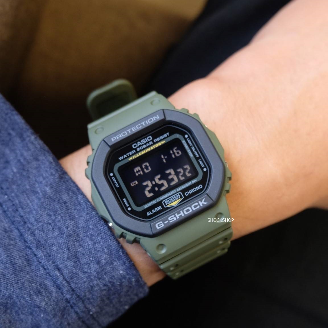 นาฬิกาผู้ชาย Casio G-SHOCK รุ่นสีพิเศษ DW-5610SU-3 จีช็อค
