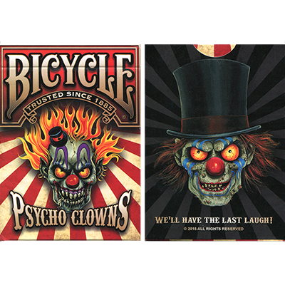 Bicycle Psycho Clowns Playing Cards