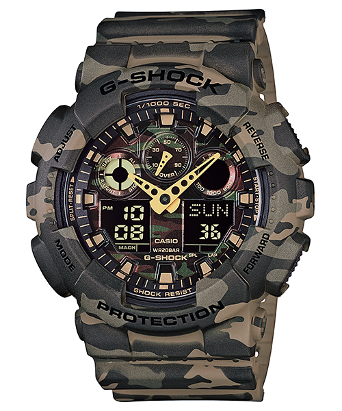 Casio G-Shock นาฬิกาผู้ชาย มือสอง ของแท้ รุ่น GA-100CM-5A ซีรีส์ GA-100 ช็อค