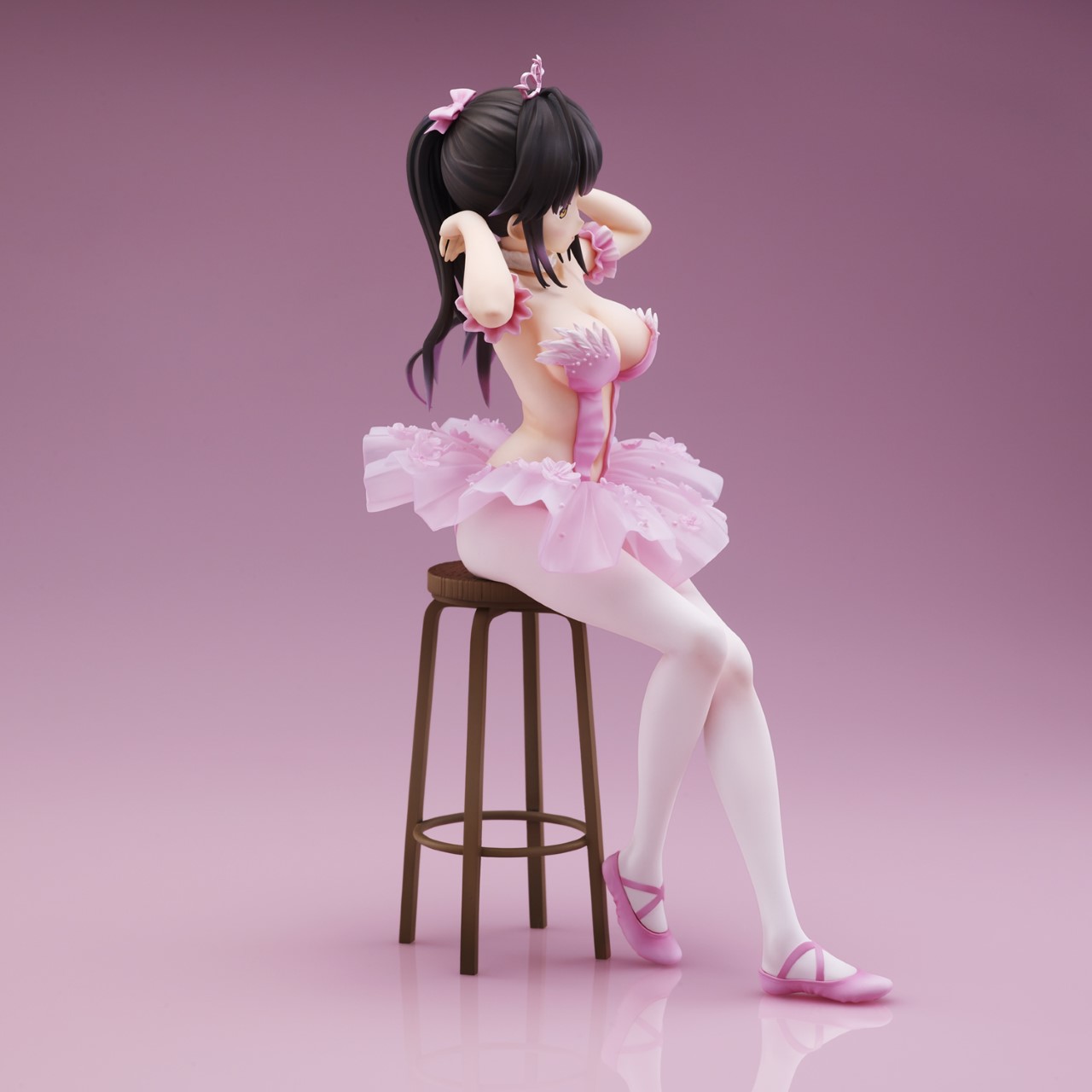 "Flamingo Ballet" Ponytail girl