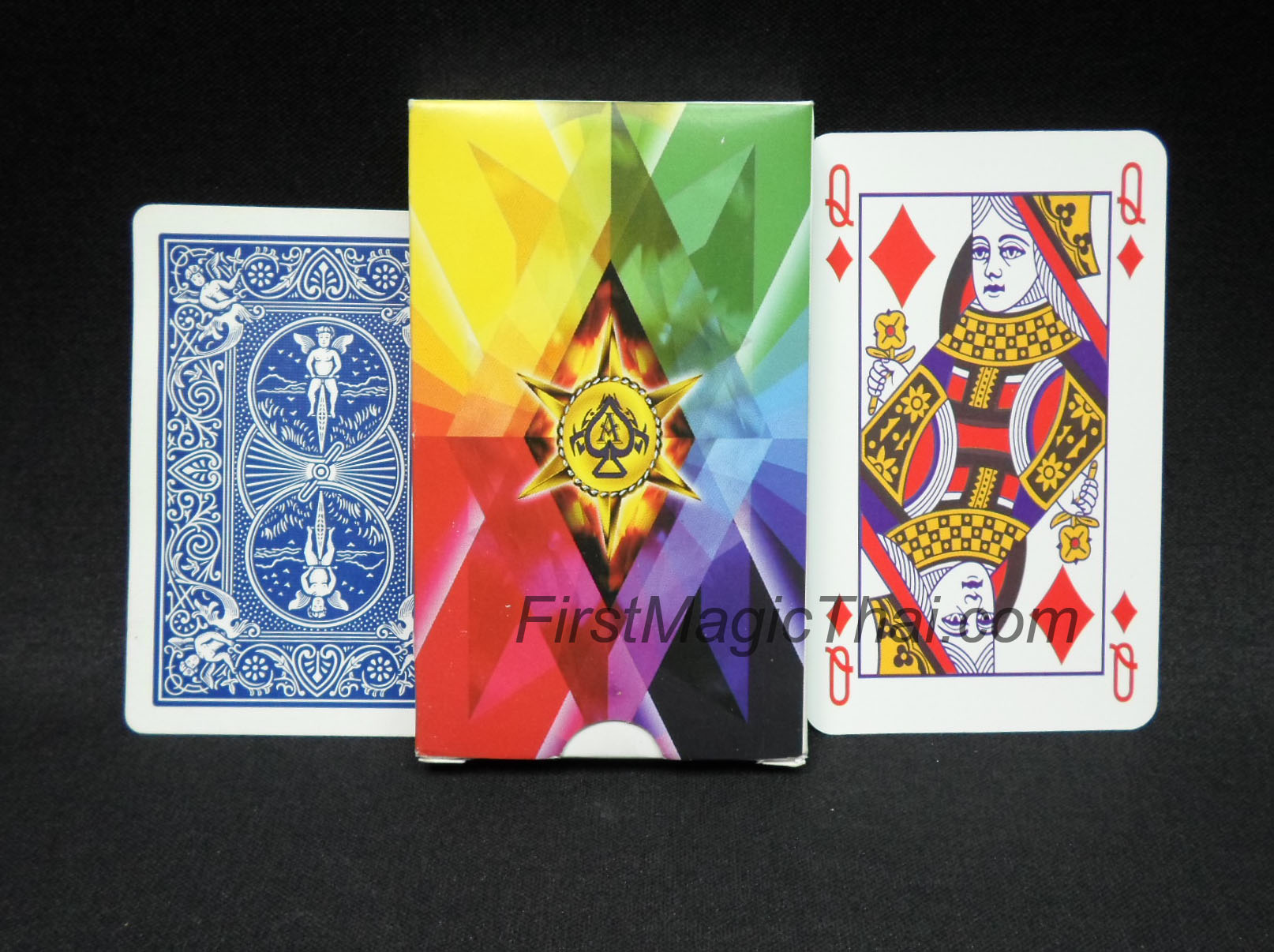 ไพ่กีด เสกไพ่ มีลาย / Super 4 Way Fanning Deck