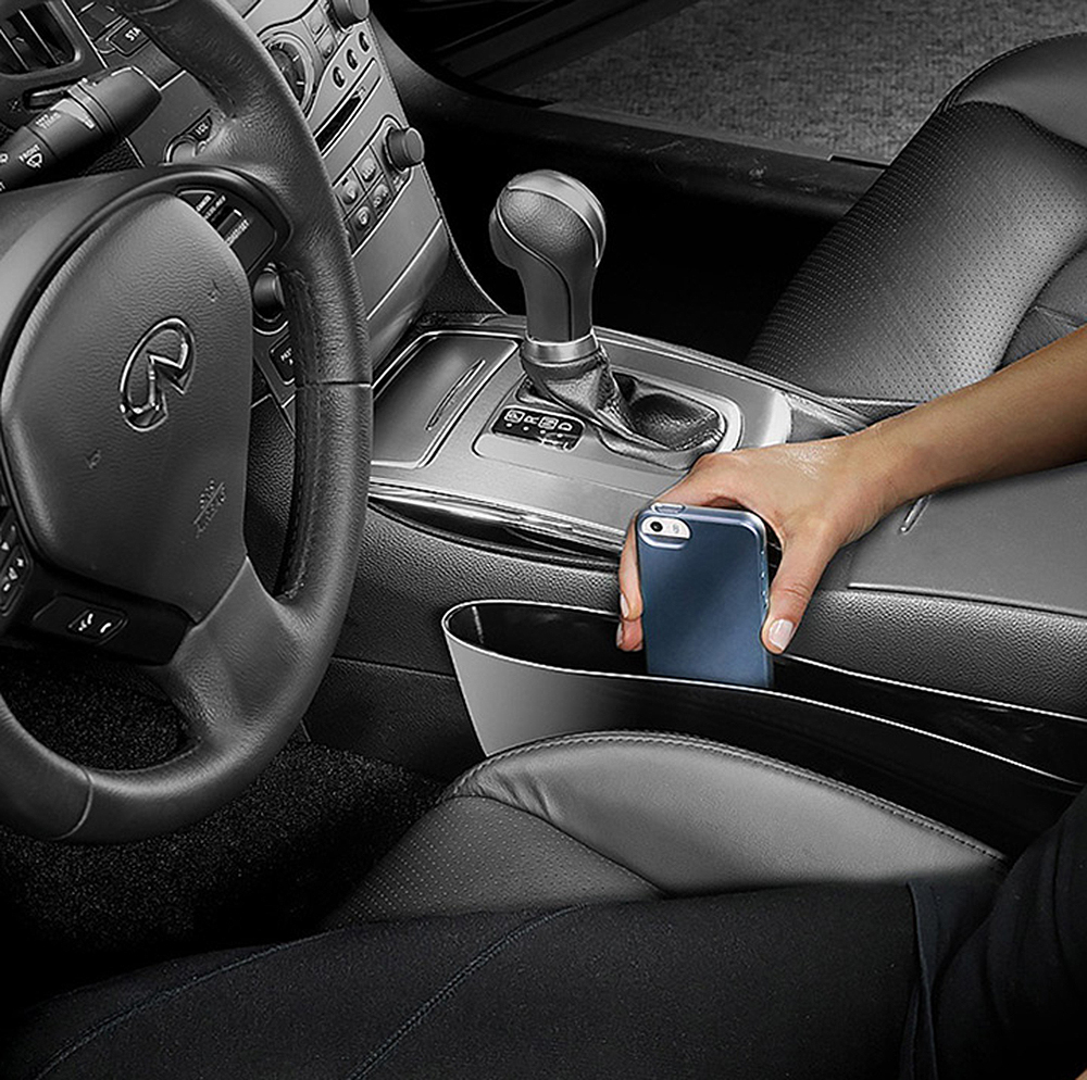 กล่องใส่ข้างเบาะรถยนต์อเนกประสงค์ ที่จัดระเบียบในรถ ที่ใส่ของในรถ ใส่โทรศัพท์ กล่องเก็บของข้างเบาะรถยนต์