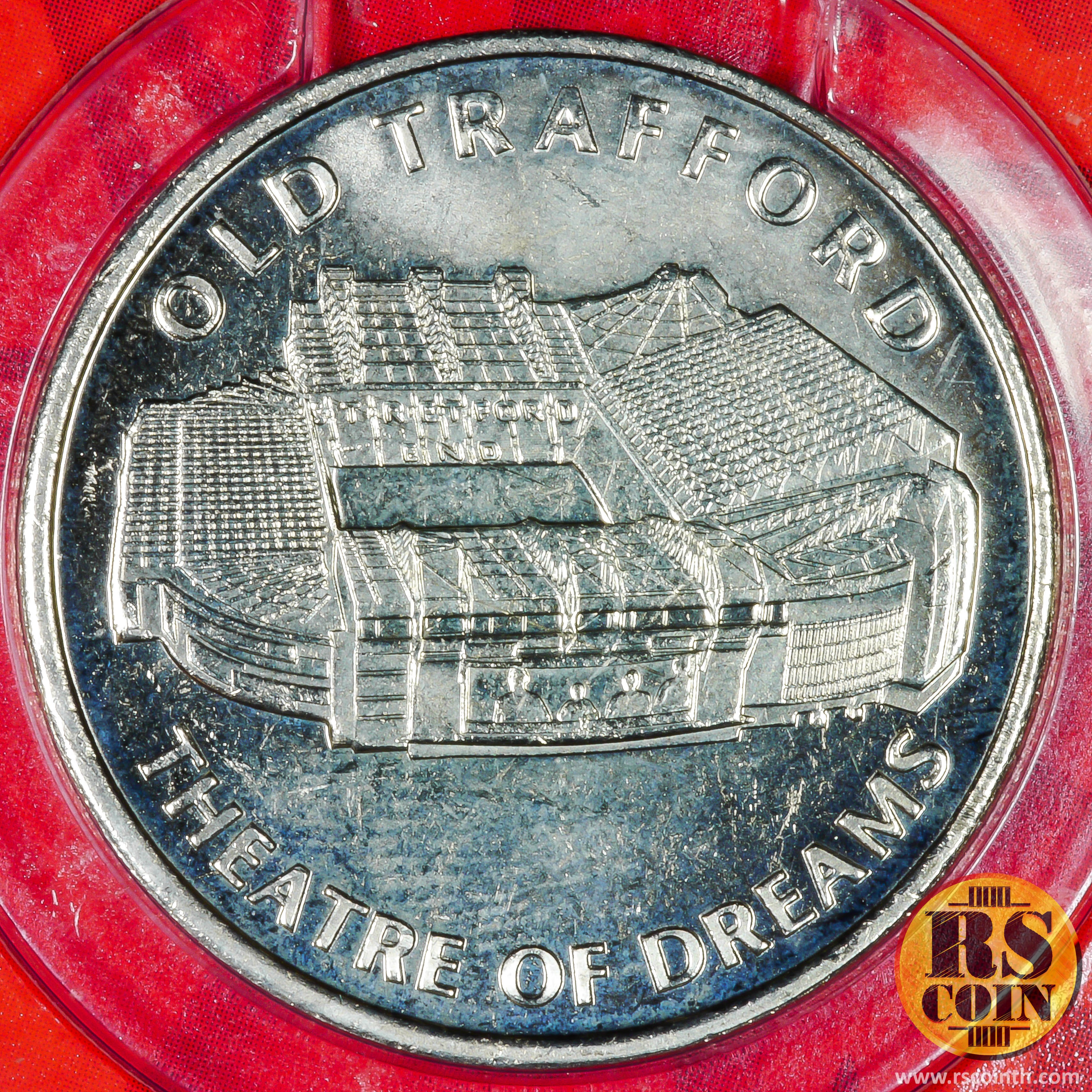 The Manchester United White Metal Medal (Cupronickel)