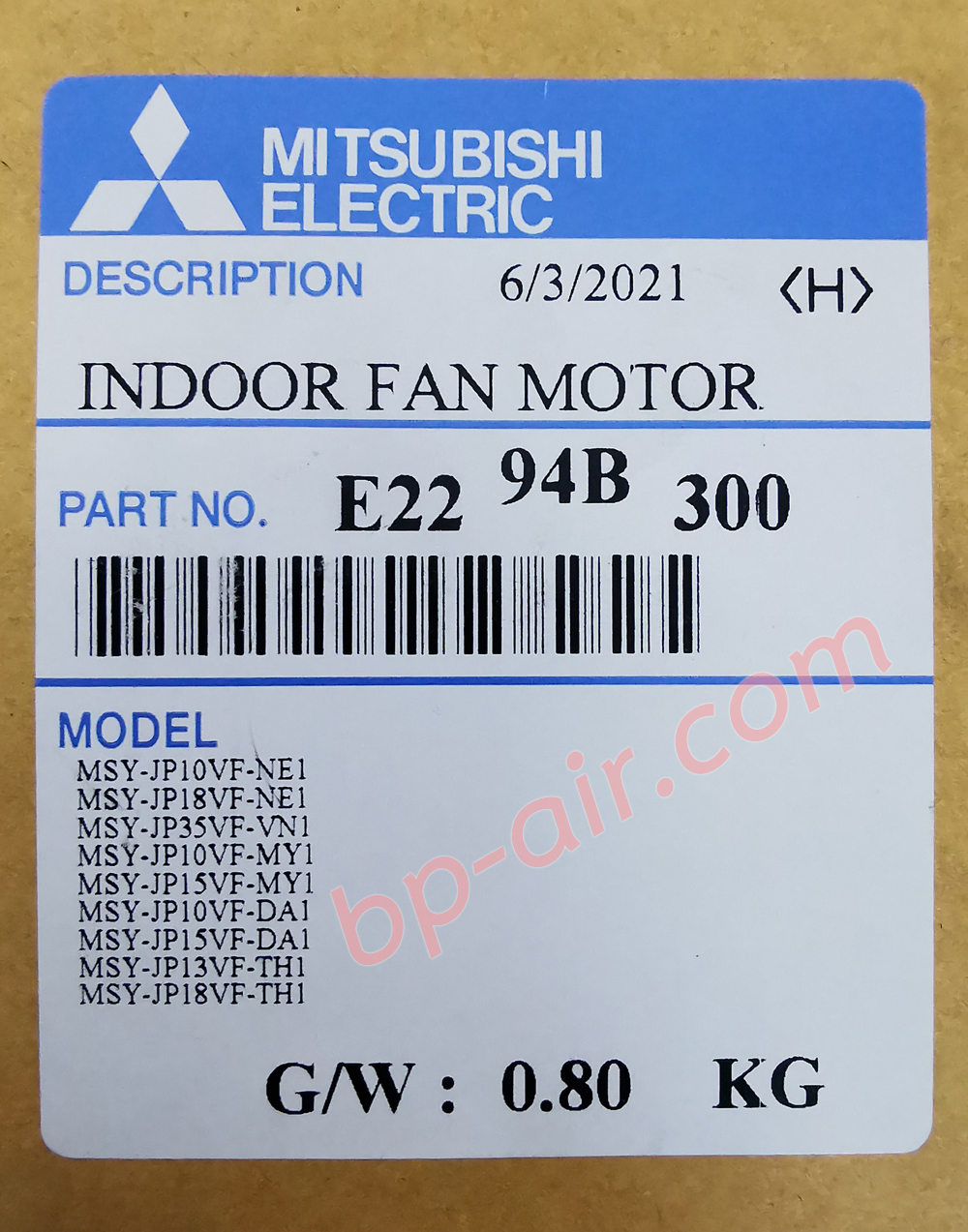 มอเตอร์คอยล์เย็น E2294B300